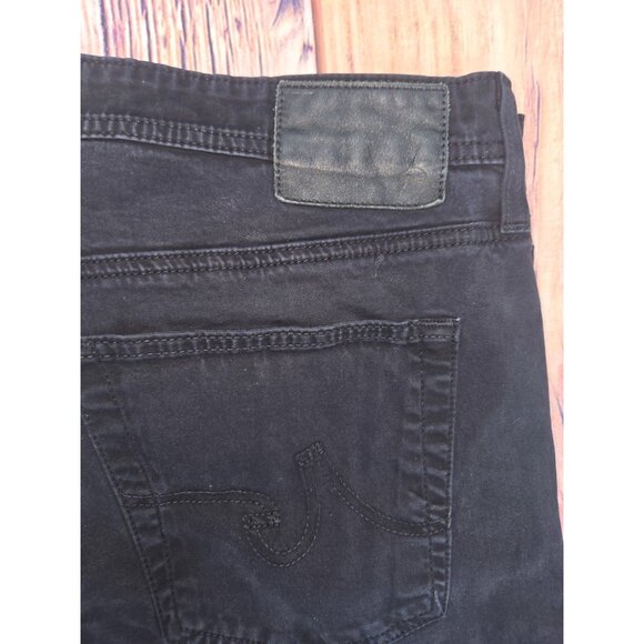 AG Adriano Goldschmeid Everett Slim Mens Jeans 38x32 Black - Picture 6 of 9